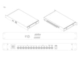 EFP-Glasfaserkamerasystem mit bidirektionalem 12G-SDI/1 Kanal 3G-SDI/10/100/1000 Ethernet/Genlock, funktioniert mit SMPTE Hybrid Elimination Device Adapter über 10 Kilometer Singlemode-Glasfaser.