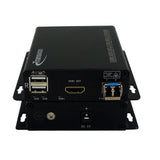 10 キロメートルを超える 4K(UHD) HDMI ファイバー エクステンダー SMF キーボードおよびマウス付き、非圧縮信号 (4K @30Hz) をサポート、HDCP 準拠
