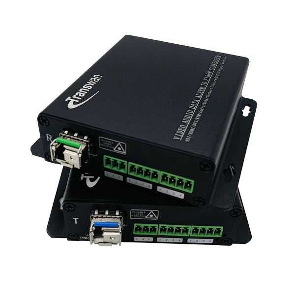 Serial Data (1 x RS 232+ 1 x RS 422 +2 x RS 485) to Fiber Converter over 20Km Single-mode Fiber or 2Km Multi-mode Fiber, with SFP module