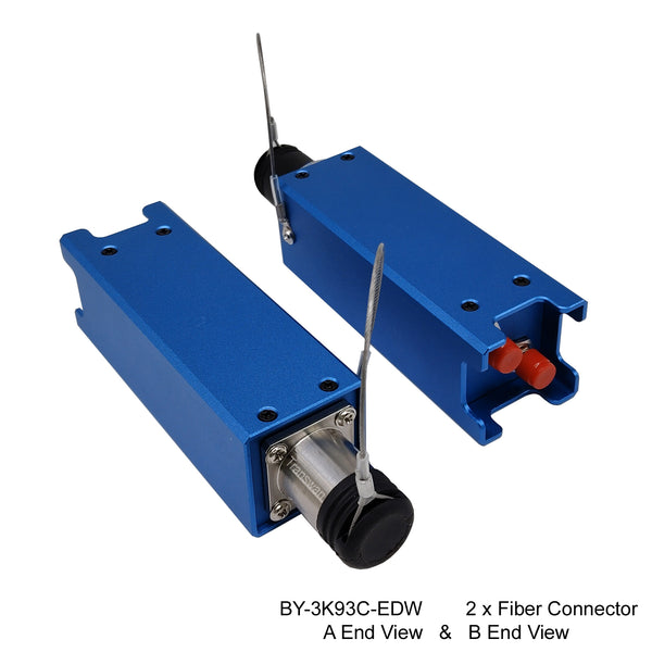 SMPTE Hybrid Alternative Connector Adapter Converts from 3K93C Connectors EDW/FXW to Standard Duplex Single-mode Cables